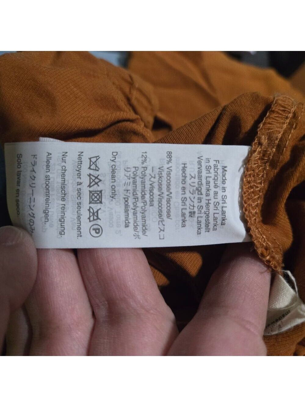 Madewell Paperbag Waist Pants XS Rust Tie Waist Tapered - Picture 4 of 9